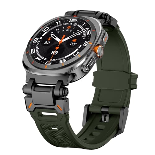 BNCXMO Gummiband für Galaxy Watch Ultra 47mm Correa Armband Ultra 47mm Metall Schnellfit Männer -Gurt -Watchbänder von BNCXMO
