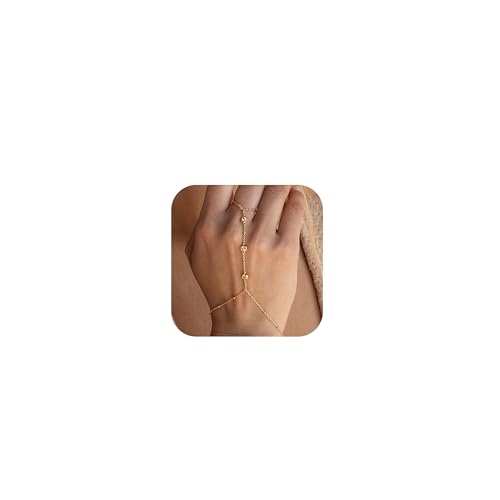 BNCXMO Handkette Gold Armbänder für Frauen Trendy Ring Armband Handketten Schmuck Strumpf Stoffe für Frauengeschenke für Weihnachten BNCXMO Handkette Gold Armbänder für Frauen Trendy Ring Armband Handketten Schmuck Strumpf Stoffe für Frauengeschenke für Weihnachten von BNCXMO