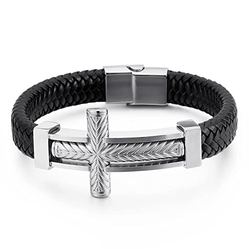 BNCXMO Herren -Charmearmband Charme, Festival -Armbänder mehrschichtiger Armreifen Familien Handgelenkkette Edelstahl mit magnetischer Verschluss von BNCXMO