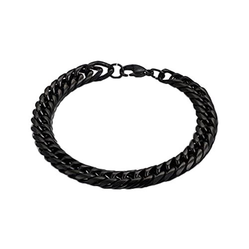 BNCXMO Herren personalisierte Edelstahl -Link -Brazelet -Armreifen -Geschenkidee für Männer, 11mm20 cm, Edelstahl, kein Edelstein. von BNCXMO