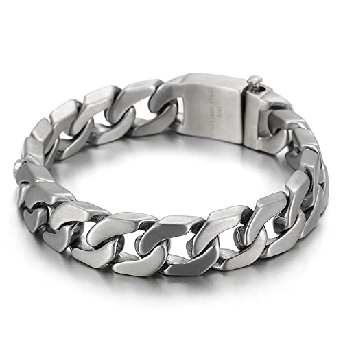 BNCXMO Herrenpersonalisierte Edelstahl -Bordsteinkette Paar Armband Tolles Geschenk für Männer und Frauen BNCXMO Herrenpersonalisierte Edelstahl -Bordsteinkette Paar Armband Tolles Geschenk für Männer und Frauen von BNCXMO