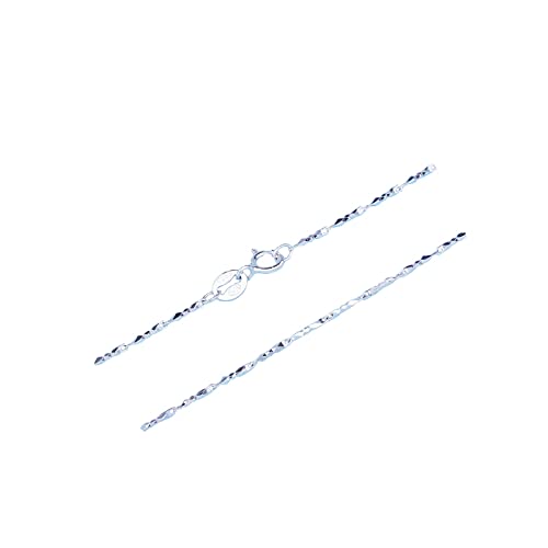 BNCXMO Mädchen Schmuck Sterling 40-45 cm Ketten Halskette, 0,8-mm-Ketten Frauen für Mutterdekorationen von BNCXMO