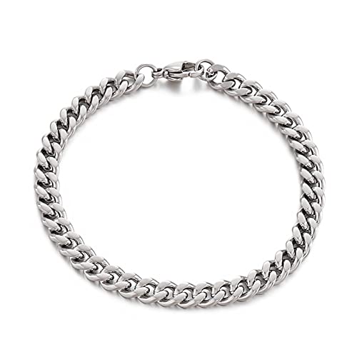 BNCXMO Männer aus rostfreiem Stahl, Linkkettenarmband, Geschenkidee für Männer von BNCXMO