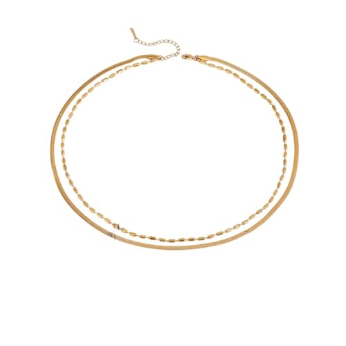 BNCXMO NEU 2026 18K Edelstahl stilvolle Reisperlenklinge Kette Doppelschicht Halskette Frauen Trendy Charme Metal Chic Statement Schmuck Mode Accessoires kreatives Geschenk für Frauen und Männer BNCXMO NEU 2026 18K Edelstahl stilvolle Reisperlenklinge Kette Doppelschicht Halskette Frauen Trendy Charme Metal Chic Statement Schmuck Mode Accessoires kreatives Geschenk für Frauen und Männer von BNCXMO