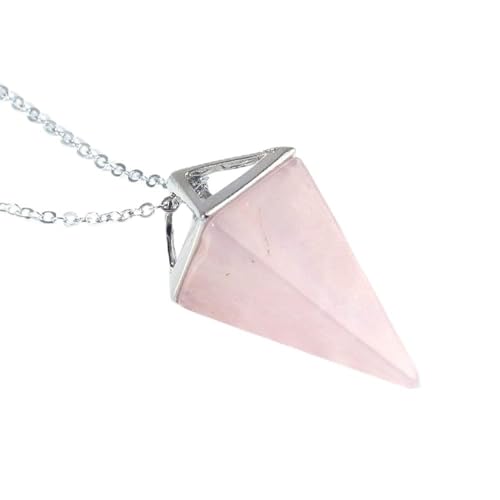 BNCXMO Natürlicher Edelstein-Stein-Pendel Halskette Kristall Quarz Stein Ausübung Pyramide Anhänger Halskette Frauen Männer Chakra-Schmuck-Schwarz-Achate Silber BNCXMO Natürlicher Edelstein-Stein-Pendel Halskette Kristall Quarz Stein Ausübung Pyramide Anhänger Halskette Frauen Männer Chakra-Schmuck-Schwarz-Achate Silber von BNCXMO
