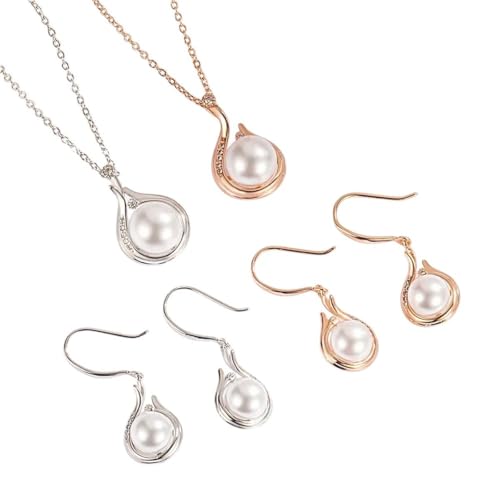 BNCXMO Neu 2026 Ankunft Unisex für Design 925 Sterling Silber Exquisite Ohrring Halskette Perle Anhänger Schmuck Erkenntnisse Sätze Frauen Luxus High Party Geschenke Modetrendy Accessoires Kreatives von BNCXMO