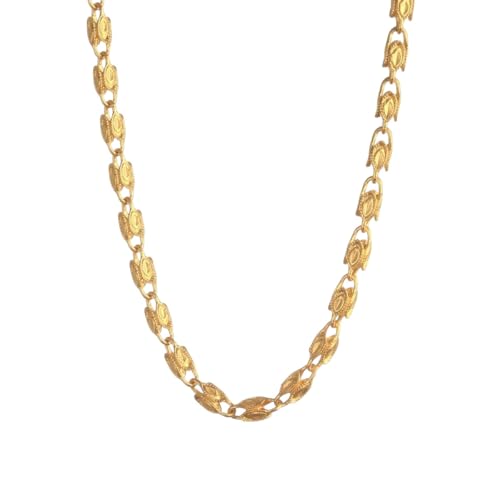 BNCXMO Neue 2025 handgefertigte neue äthiopische Halskette Goldfarbe Afrika Eritrea Chunky Kette Dubai Arabische Dekoration Schmuck Gedenk für Sie Accessoires Trendy Creative Beste for Gift von BNCXMO