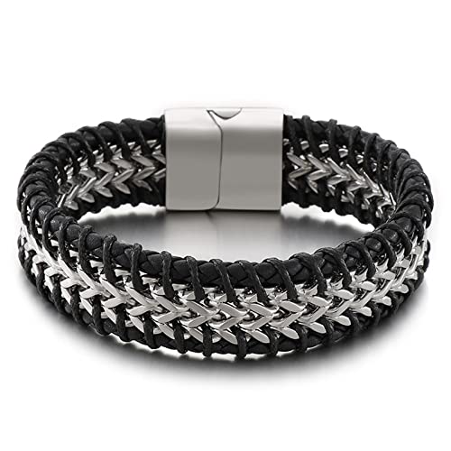 BNCXMO Personalisierte Geschenke Armbänder Coole Armbänder Kreuzarmband Männer Handgelenk Kette Edelstahl mit Sicherheitsverschluss BNCXMO Personalisierte Geschenke Armbänder Coole Armbänder Kreuzarmband Männer Handgelenk Kette Edelstahl mit Sicherheitsverschluss von BNCXMO