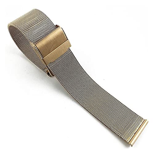 BNCXMO Uhrenarmband für Damen, Stahlband, Edelstahl, Sport, wasserdicht, Herrenarmband, Uhrenzubehör, 12 mm, Roségold, Rose guld, A von BNCXMO