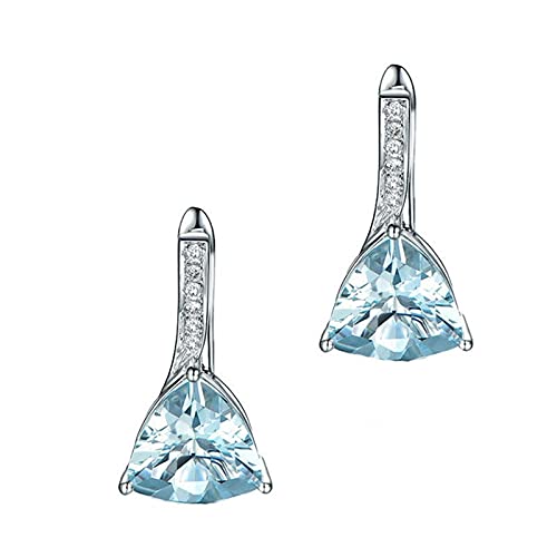 Blue Topaz Spinel AAA Clip Ohrringe Schmuckohrring für Frauen von BNCXMO