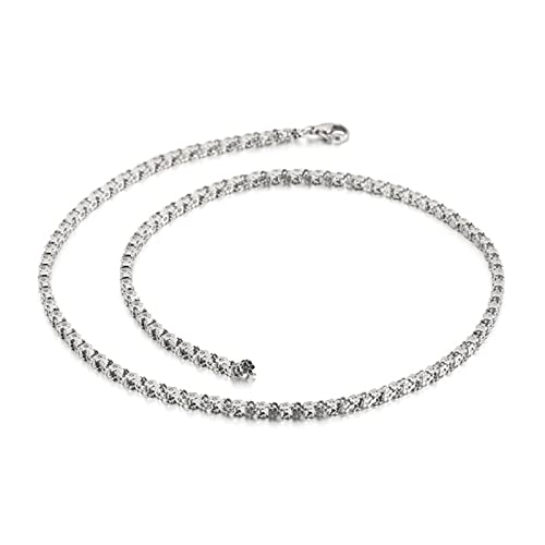 Edelstahl Gliederbänder für Herren, Blumenform Halskette Schnalle Personalisierte Armband, tolles Geschenk für Männer und Frauen, 3 mm, A von BNCXMO