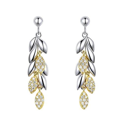 Einzigartige Weizenropfenohrringe für Frauen Farbe Weizenblätter Ohrringe Schmuck von BNCXMO