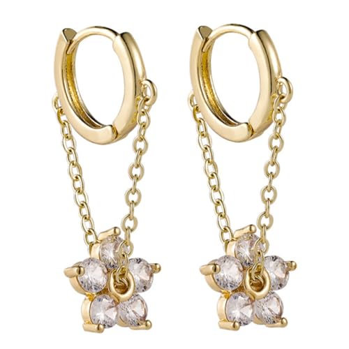 Elegante Zirkonohrringe Blumenheize Ehrfurcht für Mädchen modisches Ohr Dez. von BNCXMO