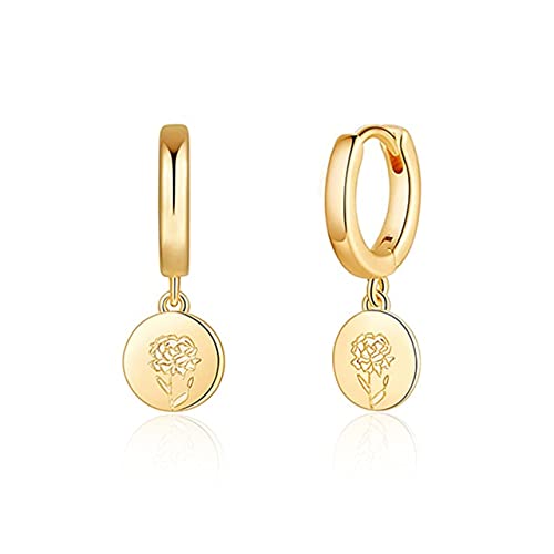 Hoop Ohrringe für Frauen Geburtstag Blume Piercing Ohrring Ohrhörer Schmuck Pendientes von BNCXMO