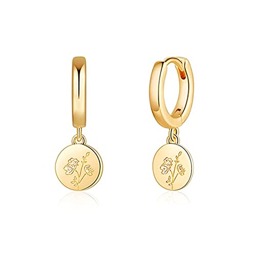 Hoop Ohrringe für Frauen Geburtstag Blume Piercing Ohrring Ohrhörer Schmuck Pendientes von BNCXMO