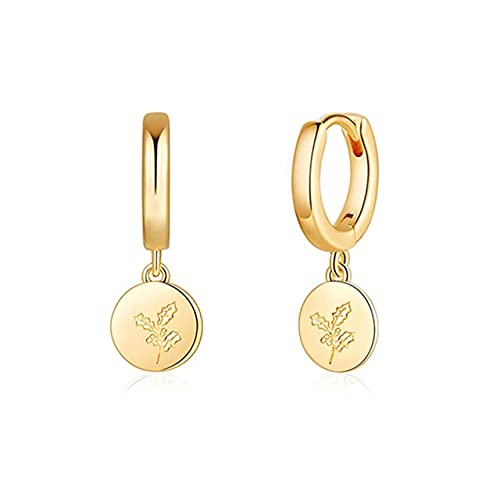 Hoop Ohrringe für Frauen Geburtstag Blume Piercing Ohrring Ohrhörer Schmuck Pendientes von BNCXMO