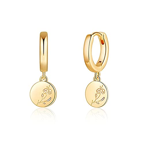 Hoop Ohrringe für Frauen Geburtstag Blume Piercing Ohrring Ohrhörer Schmuck Pendientes von BNCXMO