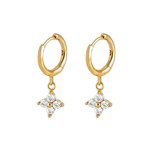 Hoop Ohrringe für Frauen farbig Diamant Schneeflocken Ohrring Piercing Ohrhörer Schmuck Pendientes von BNCXMO