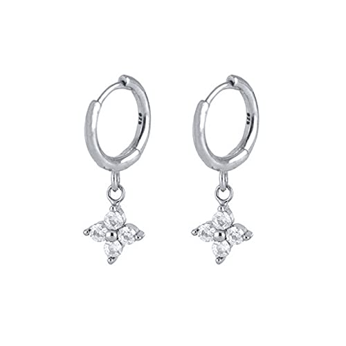 Hoop Ohrringe für Frauen farbig Diamant Schneeflocken Ohrring Piercing Ohrhörer Schmuck Pendientes von BNCXMO