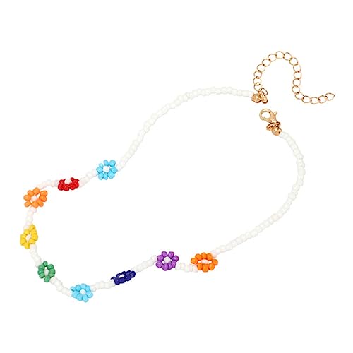 Mädchen-Schmuck, Reisperlen-Halskette, Schlüsselbein-Kette, Damen-Halskette, Perlen-Hals-Kette, Halsschmuck, Perlen-Halskette von BNCXMO