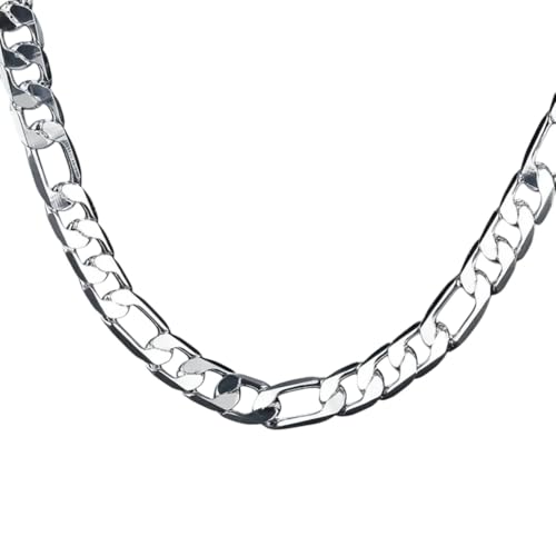 NEU 2025 925 Sterling Silber Halskette für Männer Klassiker 12 mm kubanischer Kette 18-30 Zoll Charme High Fashion Schmuck Hochzeitsdekoration Schmuck Gedenk mit Ihnen Accessoires Trendy Beste for NEU 2025 925 Sterling Silber Halskette für Männer Klassiker 12 mm kubanischer Kette 18-30 Zoll Charme High Fashion Schmuck Hochzeitsdekoration Schmuck Gedenk mit Ihnen Accessoires Trendy Beste for von BNCXMO