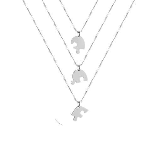 NEU 2026 Ankunft Unisex Edelstahl Herz Anhänger Halskette für die beste Freundin Multiple Puzzle Halsketten Schmuckgeschenk Familiendekoration Luxus mit Ihnen Accessoires Trendy für Frauen und Männer NEU 2026 Ankunft Unisex Edelstahl Herz Anhänger Halskette für die beste Freundin Multiple Puzzle Halsketten Schmuckgeschenk Familiendekoration Luxus mit Ihnen Accessoires Trendy für Frauen und Männer von BNCXMO