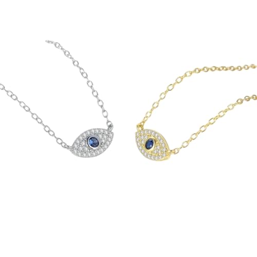 Neu 2026 Ankunft Unisex Real 925 Sterling Silber Fashion Zirkon Anhänger Halskette für Frauen ihre Geschenkparty Fein Schmuck Hälfte Dekoration Luxus mit Ihnen Accessoires Trendy Beste für Frauen und von BNCXMO