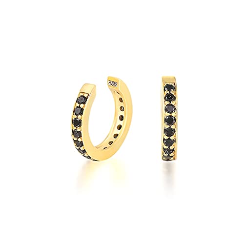 Schwarze Clip -Ohrringe für Frauen exquisite charmante Ohrmanschettenohrring -Schmuck Pendientes von BNCXMO