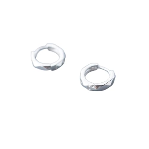 Trendige Ohrringe - Silber 925 Schmuck Minimalismus klarer CZ -Reifen Ohrringe für Frauen Sterling Silber 925 Anti -Allergie Feine Schmuck Geschenke von BNCXMO