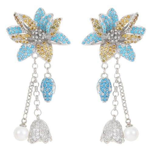 Und amerikanische Ohrringe für Frauen mit Zirkon eingelegt von BNCXMO