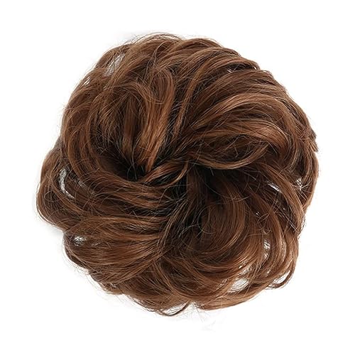 Haarteile, Kunsthaar, lockig, Donut, Haarknoten, elastisch, Updo, Dutt, flauschig, Messy, Scrunchies, Haarverlängerung, für Damen, Mädchen, Kinder (1/2 Stück) von BNNP