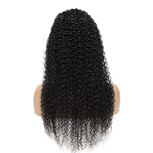 Lace Front Perücke 10-30 Zoll Echtes Haar Kopfbedeckung 4 × 4,13 × 4 T-förmige Kopfbedeckung Kleines lockiges schwarzes langes lockiges Haar Mädchen gewelltes Haar Perücke Spitze vorne hoch von BNNP