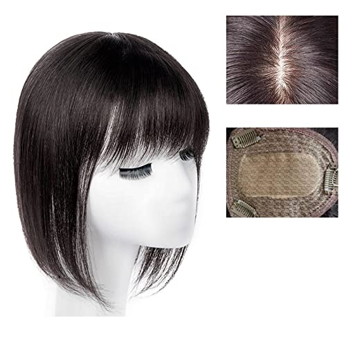 Perücke mit Spitze vorne, echtes Haar, Patch für ältere Menschen, weiße Haare, kurzes Haar, Perücke, Stück, Damen, flauschig, Perücke, Perücke, Lace-Front, Hau von BNNP