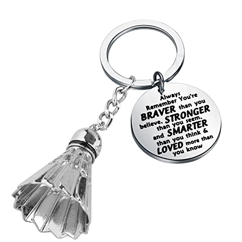 BNQL Badminton-Geschenke Schlüsselanhänger Badminton-Liebhaber Geschenke für Badmintonspieler Badminton Schlüsselanhänger Badminton Ball Charm Schlüsselanhänger Geschenk von BNQL