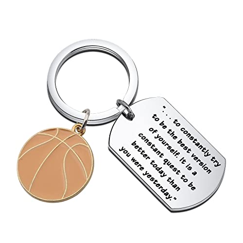 BNQL Basketball-Liebhaber Geschenke Halskette Basketballkorb Sportanhänger Halskette Sportschmuck Geschenke für Männer Jungen Frauen Mädchen, Edelstahl, von BNQL