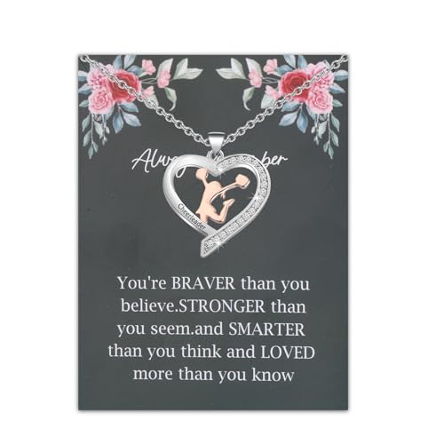 BNQL Cheerleader Halskette Cheerleading Mädchen Geschenk Cheer Halsketten Cheerleader Geschenk für Mädchen Cheerleading Coach Geschenke, Edelstahl von BNQL