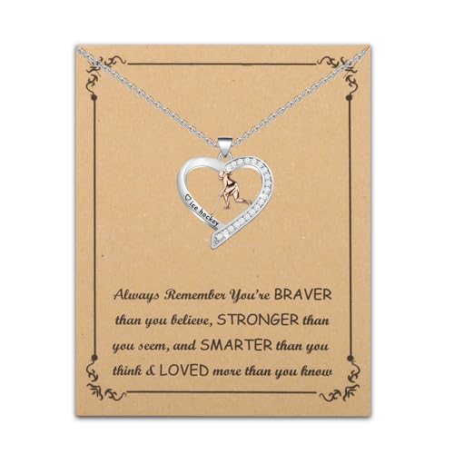 BNQL Eishockey-Halskette, Hockey-Geschenke für Damen, Mädchen, Hockey-Schmuck, Geschenke für Hockey-Liebhaber, Spieler, Hockey-Anhänger-Halskette, Edelstahl von BNQL