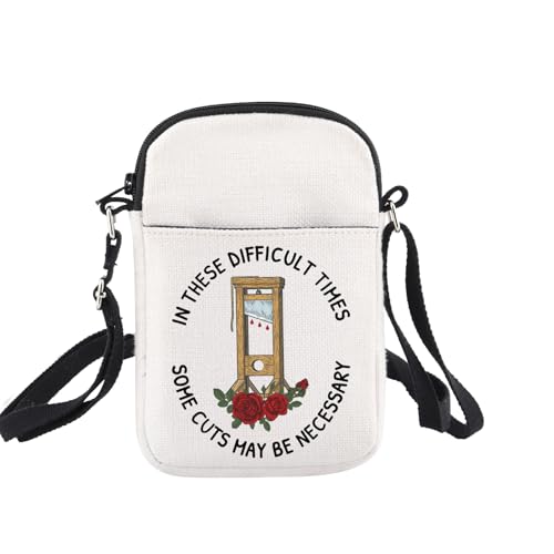 BNQL French Revolution Guillotine Crossbody Bag In These Difficult Times Some Cuts May Be Necessary Funny Guillotine Gifts von BNQL