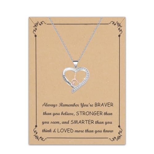 BNQL Gymnastik-Halskette, Geschenk für Mädchen, Gymnastik-Anhänger, inspirierende Turner-Team-Geschenke, Gymnastik-Schmuck mit Schmuckschatulle, Edelstahl von BNQL