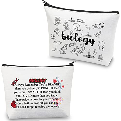 Biologie-Geschenke, Biologie-Kosmetiktasche, Biologie-Liebhaber, Geschenk, Biologie-Lehrer, Studenten, Geschenk für Biologie, Majors, Reißverschlussbeutel, Biologie Make-up-Tasche, modisch von BNQL