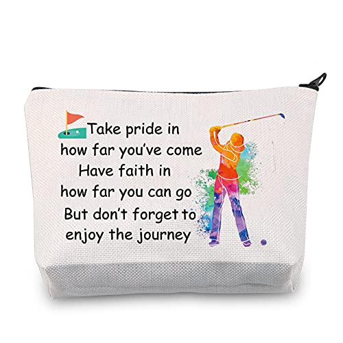 Golf-Kosmetiktasche, Golfspieler-Geschenke, Golfer-Make-up-Tasche, Golf-Team-Geschenke für Golf-Liebhaber, inspirierende Geschenke für Frauen, Reisetasche, Golf-Toilettenartikel-Organizer, Leinwand., von BNQL