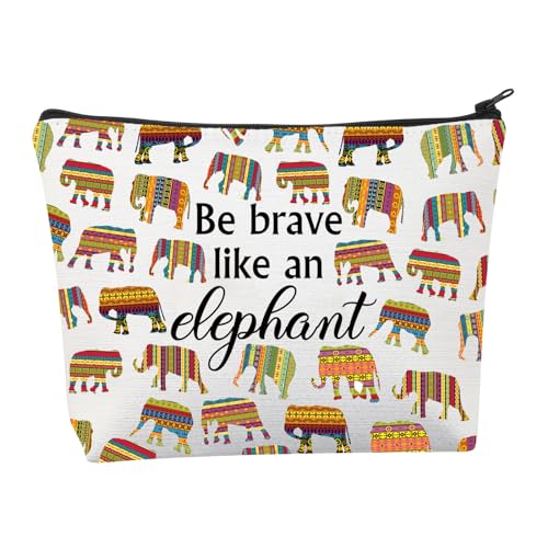 Make-up-Kosmetiktasche für Elefantenliebhaber, inspirierendes Geschenk, Motiv: Elefant, Reise-Organizer-Tasche, Elefanten-Make-up-Tasche, Make-up-Tasche von BNQL