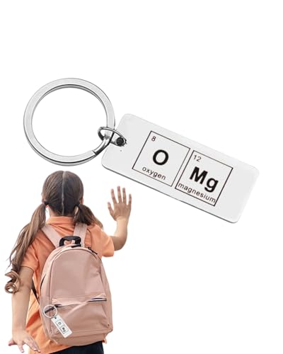 BNREOZA 1 Stück Funny Chemical Element Keychain, Creative Periodensystem der chemischen Elemente Charakter Worte Zitate Keychain, Frauen Männer Mädchen Schlüsselanhänger von BNREOZA