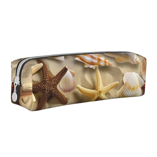 BNVSADC Federmäppchen mit Muschelmotiv, bedruckt, Leder, niedliches Schreibwaren, Federmäppchen mit Reißverschluss, für Schule, Büro, Reisen, weiß, Einheitsgröße, Kosmetiktasche BNVSADC Federmäppchen mit Muschelmotiv, bedruckt, Leder, niedliches Schreibwaren, Federmäppchen mit Reißverschluss, für Schule, Büro, Reisen, weiß, Einheitsgröße, Kosmetiktasche von BNVSADC