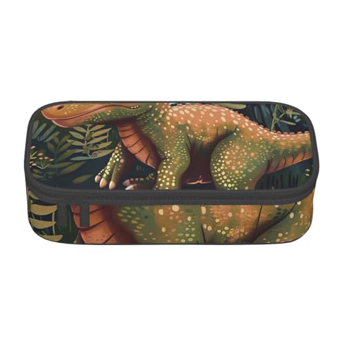 BNVSADC Federmäppchen mit niedlichem Dinosaurier-Motiv, niedliches Federmäppchen, Stifteetui, Büro, Schule, Schreibwaren, Organizer für Schule, Reisen, Arbeit, Schwarz , Einheitsgröße, Schulranzen von BNVSADC