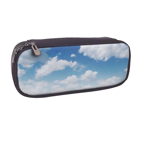 BNVSADC Federmäppchen und Make-up-Tasche aus bedrucktem Leder mit Golfschläger-Design, stilvolle Stiftetasche, Schreibwaren-Organizer-Tasche für Schule, Büro, Reisen, Schwarz , Einheitsgröße, von BNVSADC