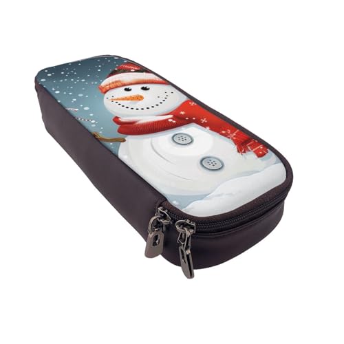 BNVSADC Federmäppchen und Make-up-Tasche mit Aufdruck "Merry Christmas", niedliches Federmäppchen für Schule, Büro, Reisen, Schwarz , Einheitsgröße, Schulranzen von BNVSADC