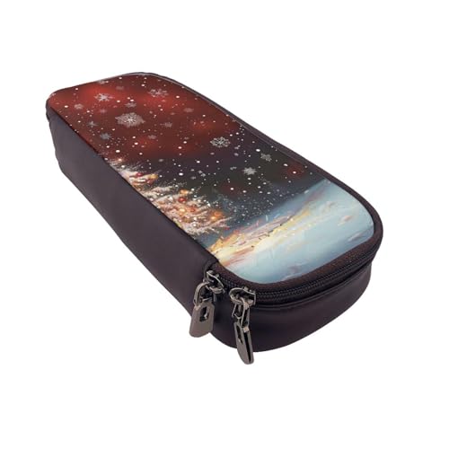 BNVSADC Federmäppchen und Make-up-Tasche mit niedlichem Astronautenmotiv, aus Kunstleder, niedliches Federmäppchen für Schule, Büro, Reisen, Weihnachten, Einheitsgröße, Schulranzen von BNVSADC