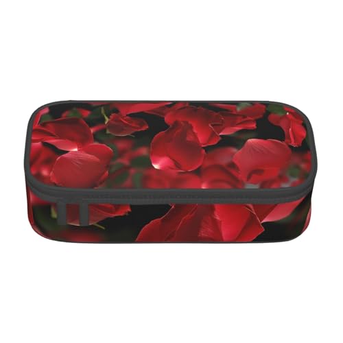 BNVSADC Lustiges Federmäppchen mit Astronauten-Dinosaurier-Raketen-Motiv, niedliches Federmäppchen, Stifteetui, Büro, Schule, Schreibwaren, Organizer für Schule, Reisen, Arbeit, Schwimmende rote von BNVSADC