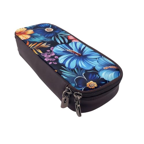 BNVSADC Lustiges Federmäppchen und Make-up-Tasche, Motiv: Astronaut, Dinosaurier-Rakete, bedrucktes Kunstleder-Federmäppchen und Make-up-Tasche, Schreibwaren-Organizer-Tasche für Schule, Büro, Reisen von BNVSADC